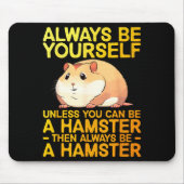 Cute Hamster Design For Men Women Kids Dwarf Hamst Mousepad (Vorne)
