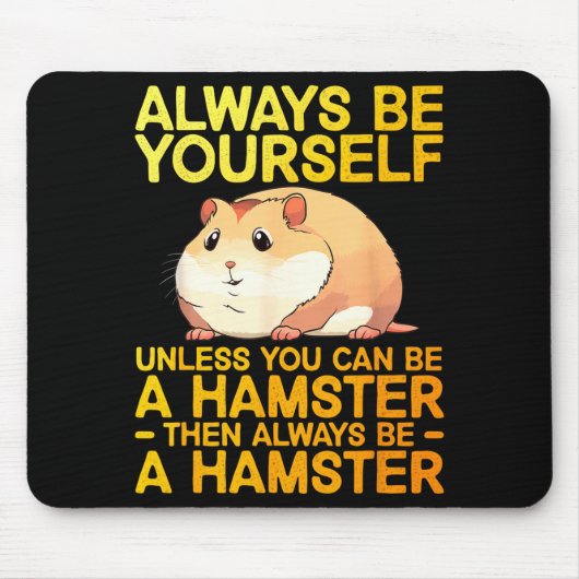 Cute Hamster Design For Men Women Kids Dwarf Hamst Mousepad (Vorne)