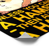 Cute Hamster Design For Men Women Kids Dwarf Hamst Poster (Ecke)