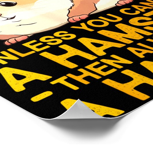 Cute Hamster Design For Men Women Kids Dwarf Hamst Poster (Ecke)