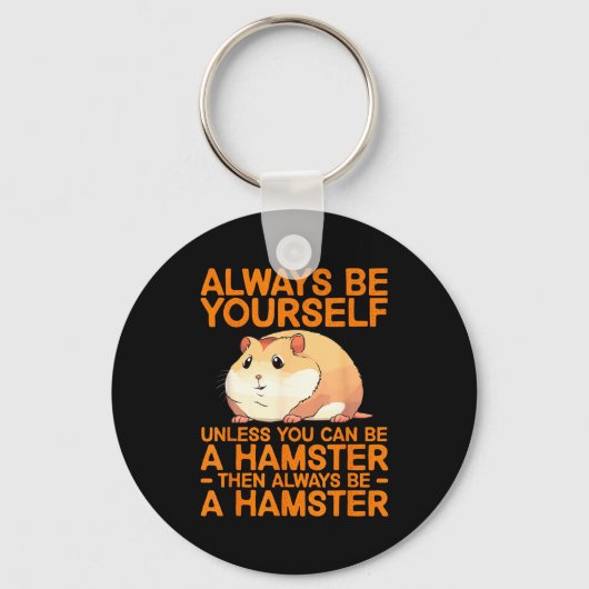 Cute Hamster Design For Men Women Kids Dwarf Hamst Schlüsselanhänger (Vorderseite)