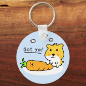 cute hamster is hungry schlüsselanhänger (Vorderseite)