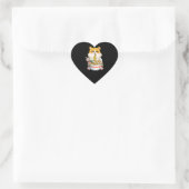 Cute Hamster Kawaii Ramen Herz-Aufkleber (Tasche)