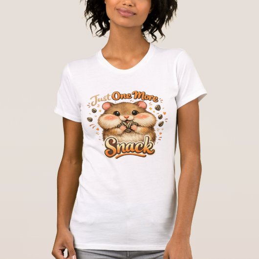 Cute Hamster Lover Funny Snack Hamster Design T-Shirt (Vorderseite)