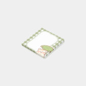Cute Hamster with Lotus Leaf Frame Post-it Klebezettel (angewinkelt)