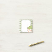 Cute Hamster with Lotus Leaf Frame Post-it Klebezettel (Auf Schreibtisch)