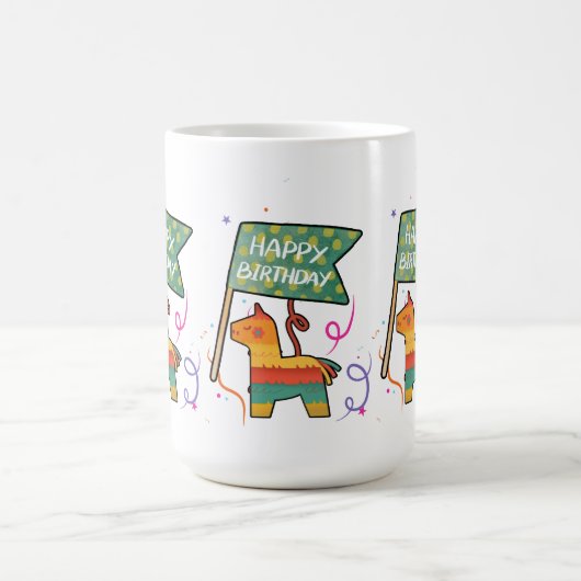 Cute Hand-Drawn Birthday  Kaffeetasse (Mittel)