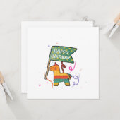 Cute Hand-Drawn Birthday  Karte (Vorderseite/Rückseite Beispiel)