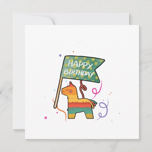 Cute Hand-Drawn Birthday  Karte (Vorderseite)