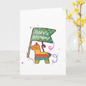 Cute Hand-Drawn Birthday  Karte (Gelbe Blume)