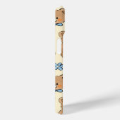 Cute Hand-drawn Brown Teddy Bears Seamless Pattern Case-Mate iPhone Hülle (Rückseite / Rechts)