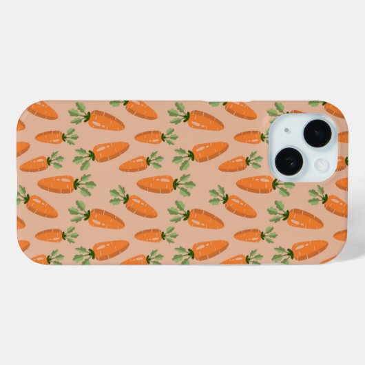Cute Hand-drawn Carrots Seamless Pattern Case-Mate iPhone Hülle (Rückseite (Horizontal))