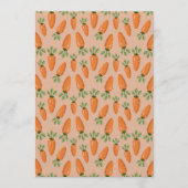 Cute Hand-drawn Carrots Seamless Pattern Einladung (Vorderseite)