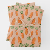 Cute Hand-drawn Carrots Seamless Pattern Geschenkpapier Set (Beispiel)