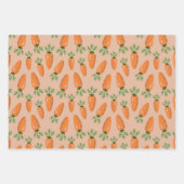 Cute Hand-drawn Carrots Seamless Pattern Geschenkpapier Set (Vorderseite)