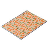 Cute Hand-drawn Carrots Seamless Pattern Notizblock (Linke Seite)