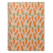 Cute Hand-drawn Carrots Seamless Pattern Notizblock (Vorderseite)