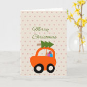 Cute hand drawn Christmas card  Karte (Gelbe Blume)