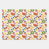 Cute Hand-drawn Doodle Fruits Seamless Pattern Geschenkpapier Set (Vorderseite 3)