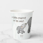  Cute Hand Drawn Elephant Little Peanut on its way Pappbecher (Rückseite)