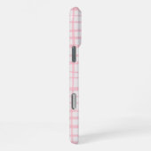 Cute Hand-Drawn Modern Pink Grid iPhone Hülle (Rechte Seite)