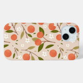 Cute Hand-drawn Orange Blossom Seamless Pattern Case-Mate iPhone Hülle (Rückseite (Horizontal))