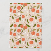 Cute Hand-drawn Orange Blossom Seamless Pattern Einladung (Vorderseite)