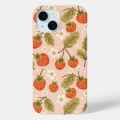 Cute Hand-drawn Red Strawberry Seamless Pattern Case-Mate iPhone Hülle (Rückseite)