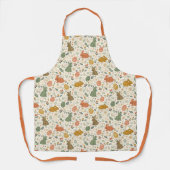 Cute Hand Drawn Spring Bunnies Apron Schürze (Vorderseite)
