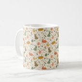 Cute Hand Drawn Spring Bunnies Coffee Mug Kaffeetasse (Vorderseite Links)