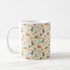 Cute Hand Drawn Spring Bunnies Coffee Mug Kaffeetasse