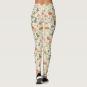 Cute Hand Drawn Spring Bunnies Leggings (Rückseite)