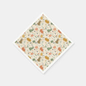 Cute Hand Drawn Spring Bunnies Napkins Serviette (Ecke)