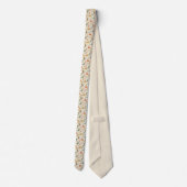 Cute Hand Drawn Spring Bunnies Neck Tie Krawatte (Rückseite)