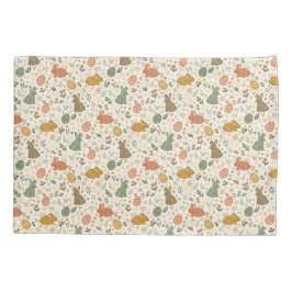 Cute Hand Drawn Spring Bunnies Pillowcase Kissenbezug