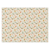 Cute Hand Drawn Spring Bunnies Tablecloth Tischdecke (Vorderseite (Horizontal))