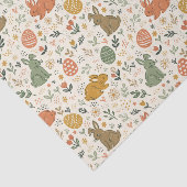 Cute Hand Drawn Spring Bunnies Tissue Paper Seidenpapier (Ausschnitt)