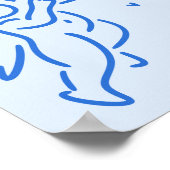 Cute Hand Drawn Valentine Baby Shower Welcome Sign Poster (Ecke)