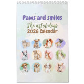 Cute Hand-Painted Dogs Art Wall Calendar Kalender (Titelbild)