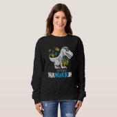 Cute Hanukkah Rex Dinosaur Menorasaurus Chanukah B Sweatshirt (Vorne ganz)