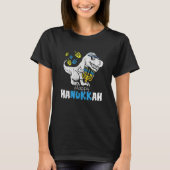 Cute Hanukkah Rex Dinosaur Menorasaurus Chanukah B T-Shirt (Vorderseite)