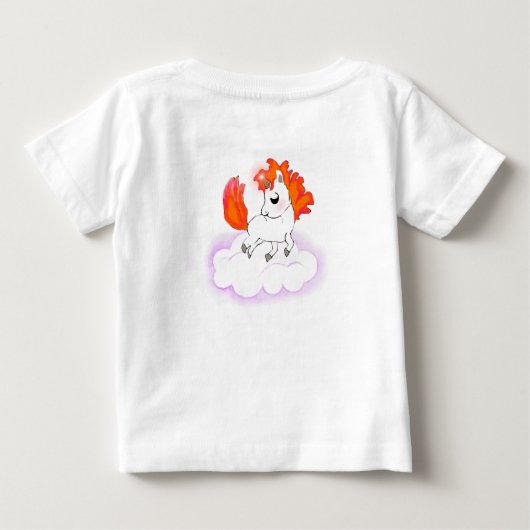 cute Happiness magic unicorn Baby T-shirt (Rückseite)