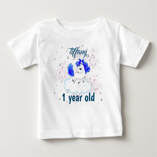 cute Happiness magic unicorn Baby T-shirt (Vorderseite)