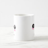 Cute Happy and Sassy Kawaii Face Customizable Mug Kaffeetasse (Mittel)