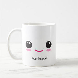 Cute Happy and Sassy Kawaii Face Customizable Mug Kaffeetasse