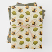 Cute Happy Bees Geschenkpapier Set (Beispiel)