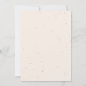 Cute Happy Birthday Card Einladung (Rückseite)