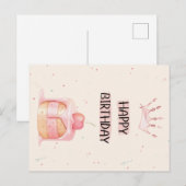 Cute Happy Birthday Card Postkarte (Vorne/Hinten)