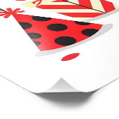 Cute Happy Birthday ladybug theme Fotodruck (Ecke)