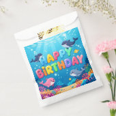 Cute Happy Birthday nautical dolphin Geschenktütchen (Versiegelt)